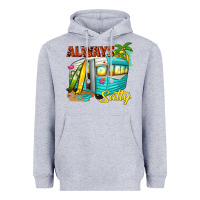 Heather Grey always salty with caravan Heavyweight Hoodie - texasbilliewilder