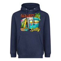 Navy always salty with caravan Heavyweight Hoodie - texasbilliewilder
