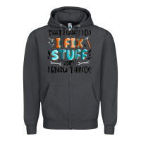 Smoke thats what i do i fix stuff and i know things Zipper Hoodie - MaliasSmallBusiness