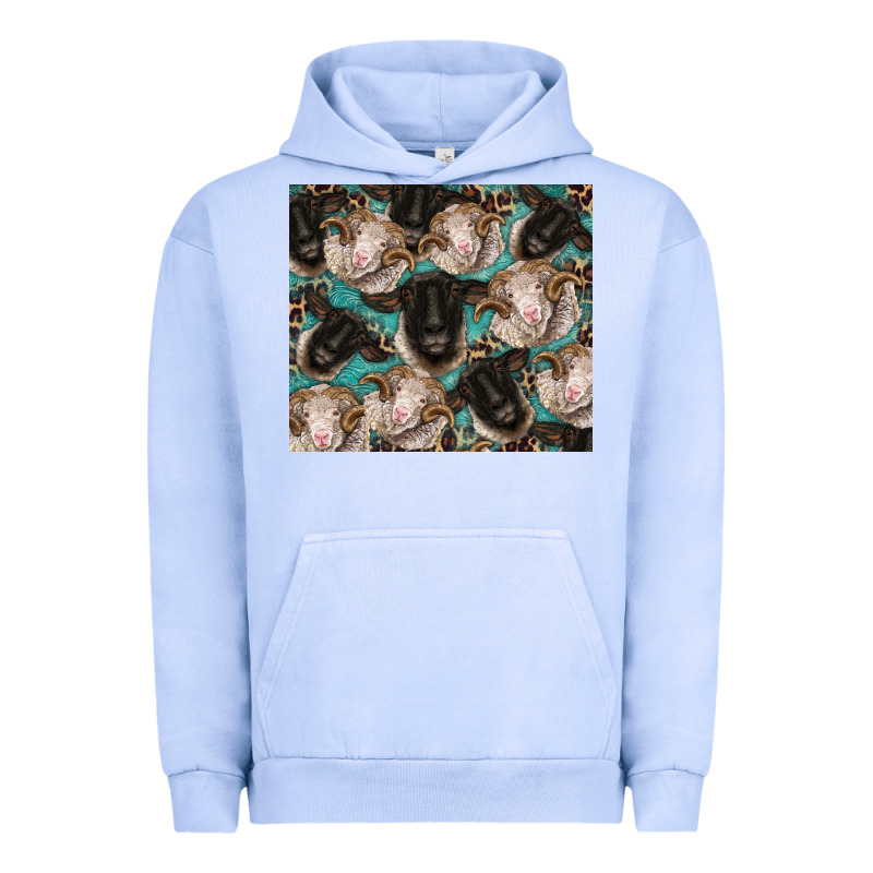 Suffolk Ewe And Merino Ram Sheeps Urban Hoodie by BarkalooDesign | Teevron