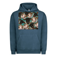 Pigment Midnight Navy suffolk ewe and merino ram sheeps Urban Hoodie - BarkalooDesign