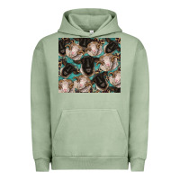 Pigment Oil Green suffolk ewe and merino ram sheeps Urban Hoodie - BarkalooDesign