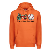 Carrot peace love baseball Premium Hoodie - Artiststas