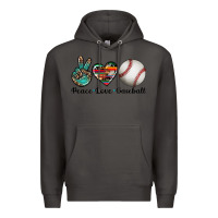 Smoke peace love baseball Premium Hoodie - Artiststas