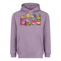 Lavender aloha coffe cups Heavyweight Hoodie - texasbilliewilder