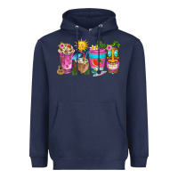 Navy aloha coffe cups Heavyweight Hoodie - texasbilliewilder