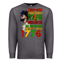 Charcoal Heather July 4th Juneteenth 1865 Premium Sweatshirt - CowGirlArtShop
