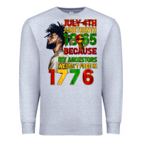 Heather Grey July 4th Juneteenth 1865 Premium Sweatshirt - CowGirlArtShop