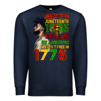 Navy July 4th Juneteenth 1865 Premium Sweatshirt - CowGirlArtShop
