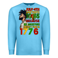 Ocean Blue July 4th Juneteenth 1865 Premium Sweatshirt - CowGirlArtShop