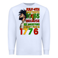 White July 4th Juneteenth 1865 Premium Sweatshirt - CowGirlArtShop