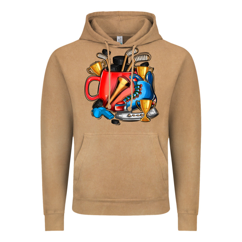 Hockey Coffee Vintage Hoodie by AdoDesignShop | Teevron