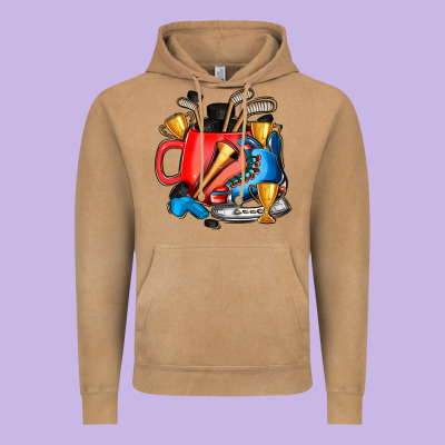 Hockey Coffee Vintage Hoodie Designed By Adodesignshop
