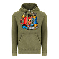 Vintage Olive hockey coffee Vintage Hoodie - AdoDesignShop