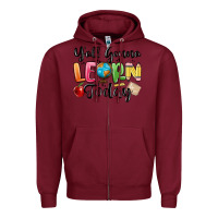 Burgundy yall gonna learn today Zipper Hoodie - MaliasSmallBusiness