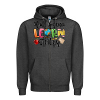 Charcoal Heather yall gonna learn today Zipper Hoodie - MaliasSmallBusiness