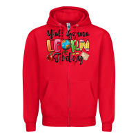 Red yall gonna learn today Zipper Hoodie - MaliasSmallBusiness