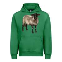 Emerald suffolk ewe Urban Hoodie - BarkalooDesign