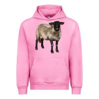 Fuchsia Pink suffolk ewe Urban Hoodie - BarkalooDesign