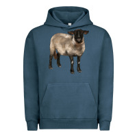 Pigment Midnight Navy suffolk ewe Urban Hoodie - BarkalooDesign