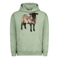Pigment Oil Green suffolk ewe Urban Hoodie - BarkalooDesign