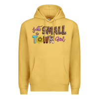 Antique Gold just a small town girl Premium Hoodie - AdoDesignShop