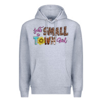 Heather Grey just a small town girl Premium Hoodie - AdoDesignShop