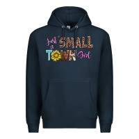Navy just a small town girl Premium Hoodie - AdoDesignShop