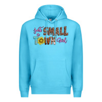 Ocean Blue just a small town girl Premium Hoodie - AdoDesignShop