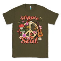 Army Green hippie soul Classic Tee - MaliasSmallBusiness