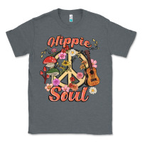 Charcoal Heather hippie soul Classic Tee - MaliasSmallBusiness