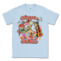 Dusty Blue hippie soul Classic Tee - MaliasSmallBusiness
