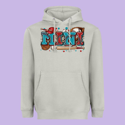 Mini Baseball Heavyweight Hoodie Designed By Zillion Design Studio