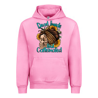 Fuchsia Pink dead inside but caffeinated Urban Hoodie - Jasminsmagicworld