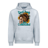 Heather Grey dead inside but caffeinated Urban Hoodie - Jasminsmagicworld