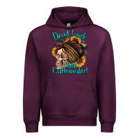 Mauve Wine dead inside but caffeinated Urban Hoodie - Jasminsmagicworld