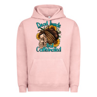 Pigment Salmon dead inside but caffeinated Urban Hoodie - Jasminsmagicworld