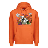 Carrot halloween cow and ghosts Premium Hoodie - AdoDesignShop