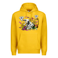 Lemon halloween cow and ghosts Premium Hoodie - AdoDesignShop