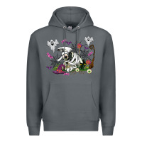 Rock halloween cow and ghosts Premium Hoodie - AdoDesignShop