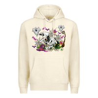 Sandshell halloween cow and ghosts Premium Hoodie - AdoDesignShop