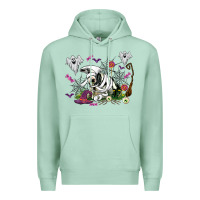 Seafoam halloween cow and ghosts Premium Hoodie - AdoDesignShop