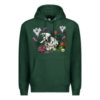 Sports Green halloween cow and ghosts Premium Hoodie - AdoDesignShop