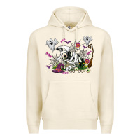 Tofu halloween cow and ghosts Premium Hoodie - AdoDesignShop