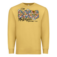 Antique Gold I Am Gods Master Piece Ephesians Premium Sweatshirt - CowhideDigitalArt