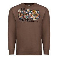 Chestnut I Am Gods Master Piece Ephesians Premium Sweatshirt - CowhideDigitalArt