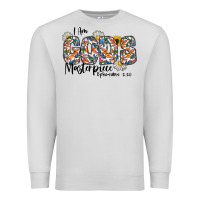 Dove Grey I Am Gods Master Piece Ephesians Premium Sweatshirt - CowhideDigitalArt