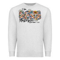 Oatmeal Heather I Am Gods Master Piece Ephesians Premium Sweatshirt - CowhideDigitalArt