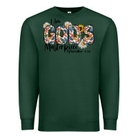 Sports Green I Am Gods Master Piece Ephesians Premium Sweatshirt - CowhideDigitalArt