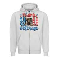 Thank You Veteran Zipper Hoodie | Teevron